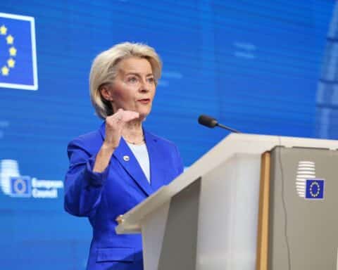 Ursula von der Leyen spricht im EU-Parlament über die Modernisierung des Binnenmarkts.