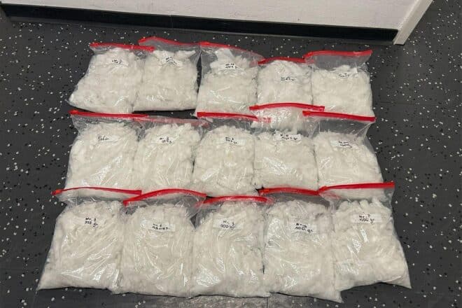 15 Kilo Crystal Meth in Kompressor geschmuggelt