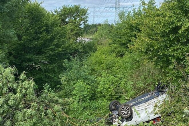 Betrunkener Fahrer verursacht Totalschaden auf A 66 bei Hattersheim