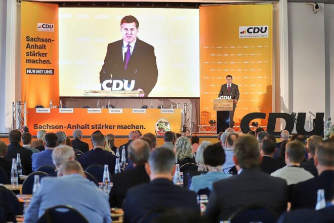 CDU Sachsen-Anhalt läutet auf Parteitag heiße Wahlkampfphase ein