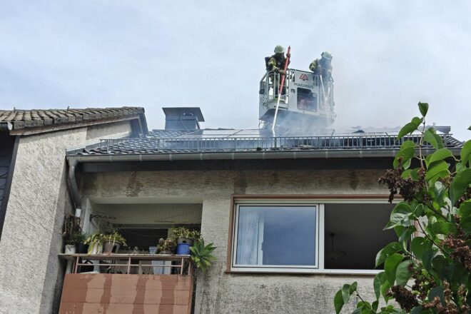 Dachstuhlbrand in Remscheid