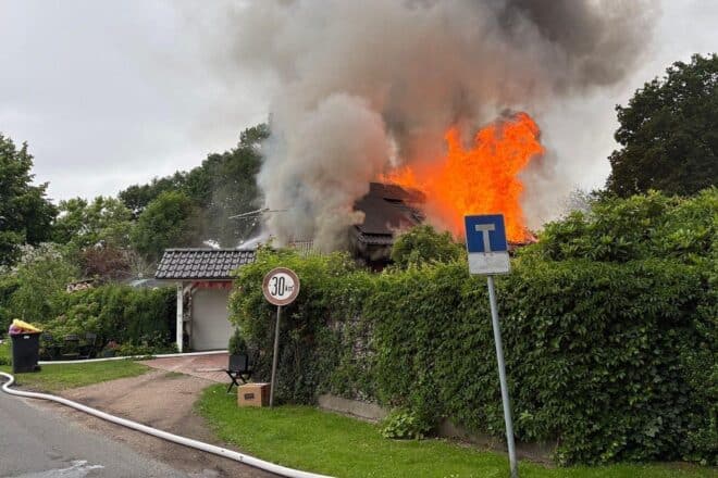Einfamilienhaus in Söhlingen brennt bis auf die Grundmauern nieder