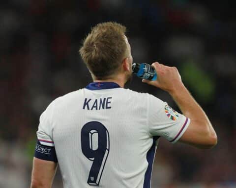 Harry Kane im Spiel gegen Ghana, beide Teams gingen torlos auseinander, spannende Chancen.