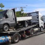 Polizei kontrolliert überladenen Sattelzug im Gewerbegebiet Trierweiler, sicherheitsrelevante Maßüberschreitungen festgestellt.
