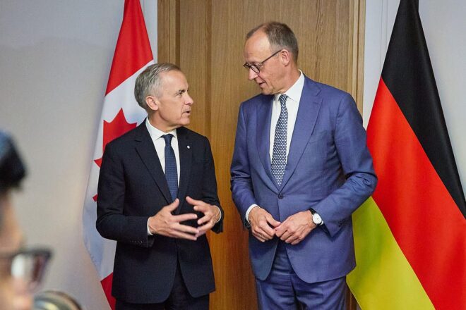 Merz startet letzten G7-Gipfeltag mit Treffen mit Carney
