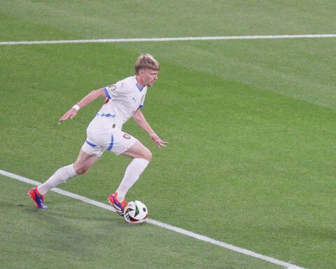 Mexikanische Spieler feiern den 3:0-Sieg über Tschechien bei der WM.