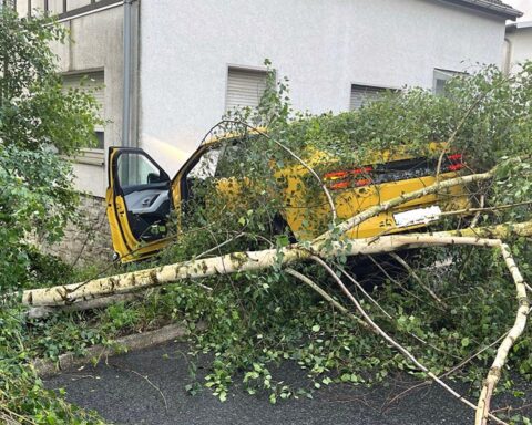 Schwerer Autounfall: Ford kollidiert mit Bäumen, Audi und Hauswand in Drabenderhöhe.