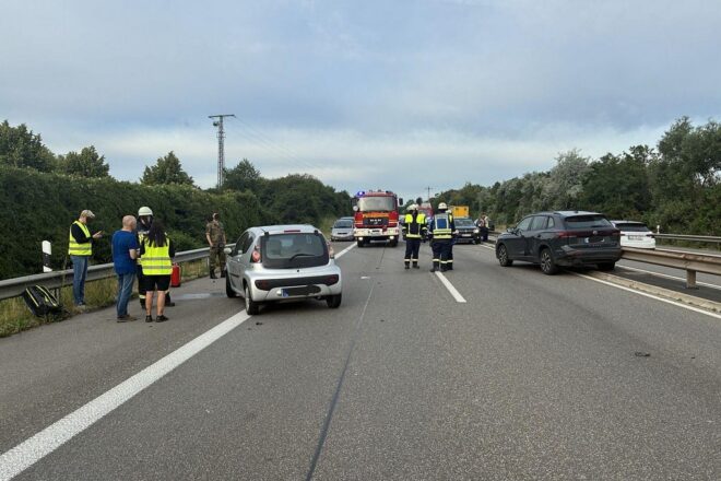 Verkehrsunfall auf A 65 bei Dannstadt-Schauernheim führt zu Stau