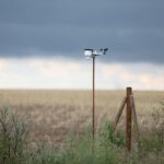 Wetterstation bei Gewitterwarnung: Wolken, Regen, Sturm und Temperaturwechsel in Sachsen.