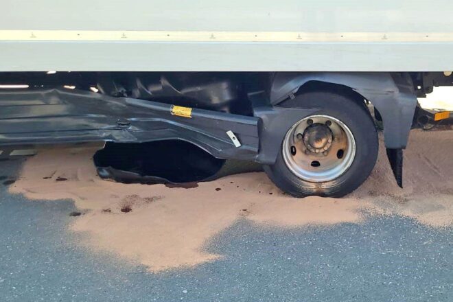 200 Liter Diesel nach Unfall in Herscheid in Kanalisation gelaufen