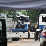 Tatort nach Todesfahrt beim CSD: Polizei am Einsatzort im Berliner Tiergarten, mutmaßlicher Täter getötet.