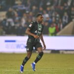 Noel Aseko im Eintracht-Trikot: defensiver Mittelfeldspieler im Bild, Archivfoto.