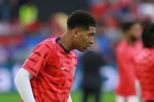Jude Bellingham bejubelt nach dem 6:4-Erfolg Englands gegen Frankreich den dritten WM-Platz.