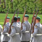 Bundeswehr-Soldaten in Uniform, Foto vom 21.07.2026; Hintergrund: Diskussion um Wehrdienst und Kriegsfähigkeit.