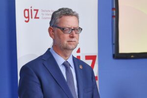 Thorsten Schäfer-Gümbel (GIZ-Vorstand) im Archivfoto, Verteidigung des GIZ-Rückzugs aus dem Jemen.