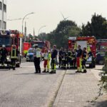 Feuerwehr bei Gefahrstoffeinsatz: Industrieanlage in Waldniel, Ermittlungen und Absperrung wegen nitroser Gase (Archiv).