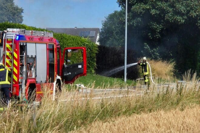 Heckenbrand in Ense-Bremen