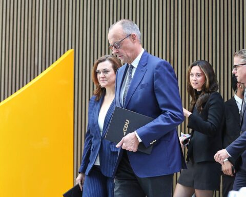 Franziska Hoppermann mit CDU-Chef Friedrich Merz, Foto vom 27.07.2026.