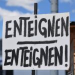 Enteignen-Schild im Archiv: Bundesjustizministerin Hubig diskutiert Merz’ angekündigtes Enteignungsverbot.