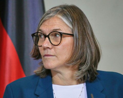 Christiane Benner, IG-Metall-Vorsitzende, im Archivfoto; sie spricht über Tarifrunde, Löhne und Arbeitszeiten.