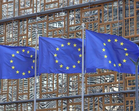 EU-Fahnen im Archiv: Clemens Fuest fordert angesichts Chinas Importen eine neue EU-Strategie.