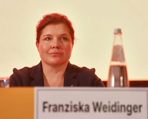 Franziska Weidinger (CDU) im Archivfoto, Thema: elektronische Fußfesseln gegen häusliche Gewalt und Stalking.