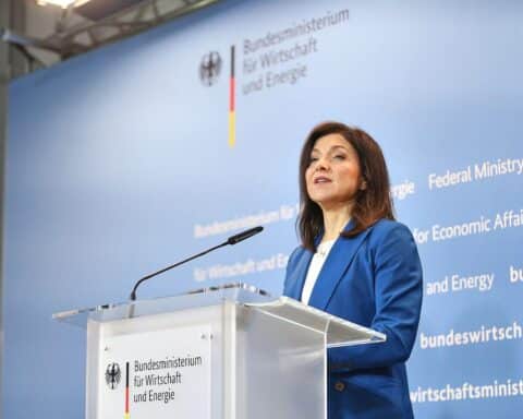 Katherina Reiche präsentiert in Berlin die neue Start-up- und Scale-up-Strategie der Bundesregierung.