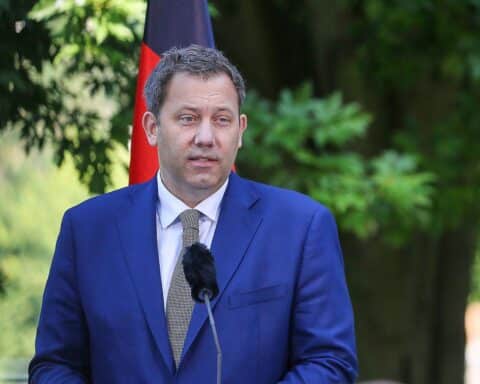 Lars Klingbeil bei einer Pressekonferenz zur Reformpolitik der SPD in Berlin.