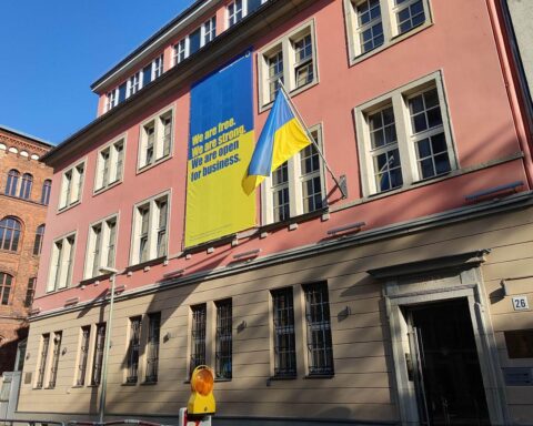 Andrij Melnyk, ukrainischer Ex-Botschafter, diskutiert mögliche Rückkehr nach Deutschland in Berlin.