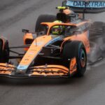 Lando Norris im McLaren feiert nach dem Qualifying in Budapest die Pole-Position vor Lewis Hamilton.