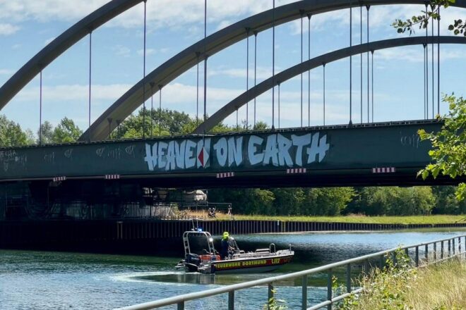 Person aus Dortmund-Ems-Kanal geborgen
