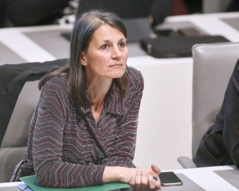 Niedersachsens Agrarministerin Miriam Staudte (Grüne) bei Archivfoto, Thema Wolfsmanagement und mögliche Abschüsse.