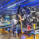 US-Autoproduktion im Archiv: Arbeiter und Produktionsanlagen stehen für den UAW-Vorstoß in den Südstaaten.