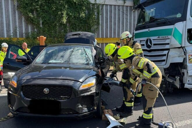 Verkehrsunfall auf der A2 bei Kamen