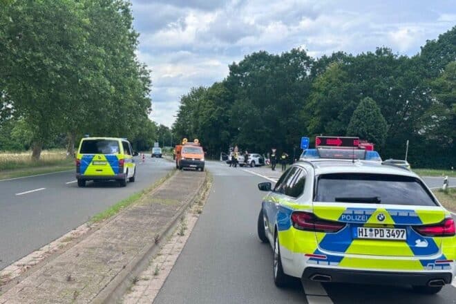 Verkehrsunfall mit drei Verletzten auf der B243 bei Bockenem