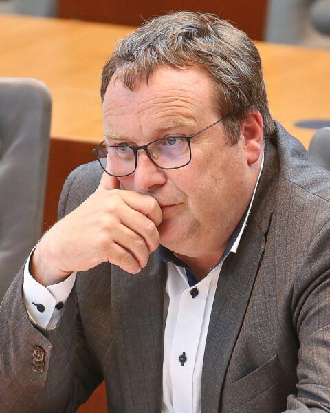 NRW-Verkehrsminister Oliver Krischer im Archivfoto, Thema: Niedrigwasser am Rhein, Bundesverkehrsminister Bilger.