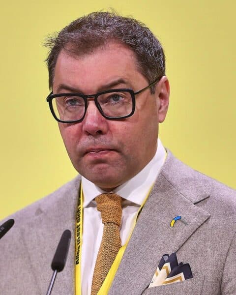 Oleksii Makejev, ukrainischer Botschafter, spricht über russische Verantwortung beim Drohnenvorfall am Flughafen Leipzig.
